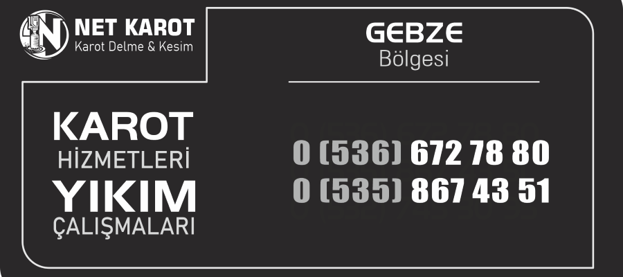 Gebze Karot İle Beton Delme ve Kesme - NET Karot